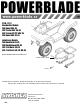 SWISHER PowerBlade PBB-7512 Assembly Instructions