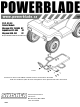 SWISHER PowerBlade PBP-3580 Assembly Instructions