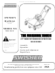 SWISHER WB11542F Owner's Manual