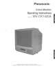 Panasonic WVCK1420A - COLOR MONITOR Operating Instructions Manual