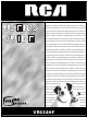 RCA VR634HF - Hi-Fi VCR User Manual