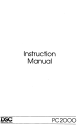 DSC PC2000 Instruction Manual