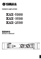 Yamaha KAX-2500 Owner's Manual