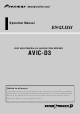Pioneer AVIC-D3 - Navigation System With DVD Player Operation Manual