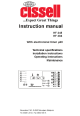 CISSELL CSHW75-HF245-304 Instruction Manual