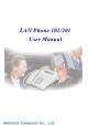 WELLTECH FXSO GATEWAY SIP 3701A Manual