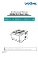 Brother HL 5030 - B/W Laser Printer Service Manual