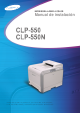 Samsung 550N - CLP Color Laser Printer Manual De Instalación