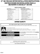 Kenmore 6972 - 700 7.5 cu. Ft. Capacity Electric Dryer Installation Instructions Manual