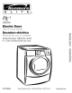 Kenmore 8674 - Elite HE3 Steam 7.2 cu. Ft. Electric Dryer Use And Care Manual
