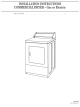 Whirlpool GCEM2990TQ Installation Instructions Manual