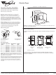 Whirlpool WED6200S Dimensions And Installation Information