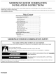 Maytag MMV4203DB - 2.0 cu. Ft. Combination Range Hood-Microwave Installation Instructions Manual