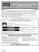 Maytag MMV5201DB - 2.0 cu. Ft. Combination Range Hood-Microwave User Instructions