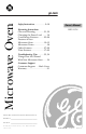 GE WES1130DMBB - 1.1 Cu. Ft. Countertop Microwave Oven Use And Care Manual