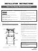 Frigidaire FGMV205KB Installation Instructions Manual