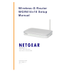 Netgear WGR614v10 - 54 Mbps Wireless Router Setup Manual