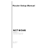 Netgear WGR614v7 - 54 Mbps Wireless Router Setup Manual