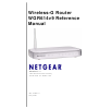 Netgear WGR614v9 - 54 Mbps Wireless Router Reference Manual