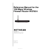 Netgear WGT624v1 - 108 Mbps Wireless Firewall Router Reference Manual