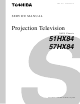 Toshiba 57HX84 Service Manual