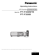 Panasonic PT-F300EA Operating Instructions Manual
