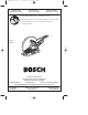 Bosch 1364 - 15 Amp Hand Held Abrasive Cutoff Machine Operating/Safety Instructions Manual