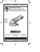 Bosch 1375A - Grinder Angle 4 1/2 Small 6 Amp Operating/Safety Instructions Manual