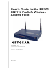 Netgear ME103 - 802.11b ProSafe Wireless Access Point User Manual