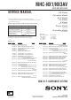 Sony MHC-NX1 Service Manual