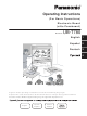 Panasonic UBT780C Operating Instructions Manual