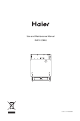 Haier DW12-CBE6 Use And Maintenance Manual