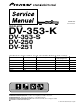 Pioneer DV-353-K Service Manual