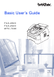 Brother IntelliFax-2840 Basic User's Manual
