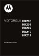 Motorola HK210 Quick Start Manual