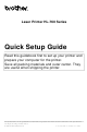 Brother HL 760 - B/W Laser Printer Quick Setup Manual