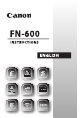 Canon FN-600 User Manual