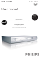 Philips DVDR615/17B User Manual