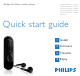 Philips SA2628/37B Quick Start Manual