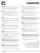 Compaq CQ2500 - Desktop PC Manual