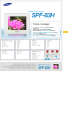 Samsung SPF-83H - Digital Photo Frame User Manual
