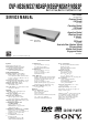 Sony DVPNS61 Service Manual
