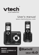 Vtech Three Handset Connect to CELL&trade; Answering System with Caller ID User Manual
