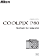 Nikon 26114 - Coolpix P80 10.1MP Digital Camera Manual Del Usuario