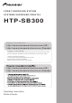 Pioneer HTP-SB300 Operating Instructions Manual