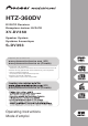 Pioneer HTZ-360DV Operating Instructions Manual