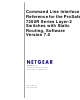 Netgear GSM7224R - ProSafe Switch Cli Reference Manual