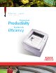 Xerox 3400B - Phaser B/W Laser Printer Brochure