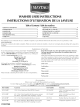 Maytag MVWC700VW - Centennial Washer User Instructions