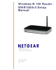 Netgear WNR1000v3 - Wireless- N Router Setup Manual
